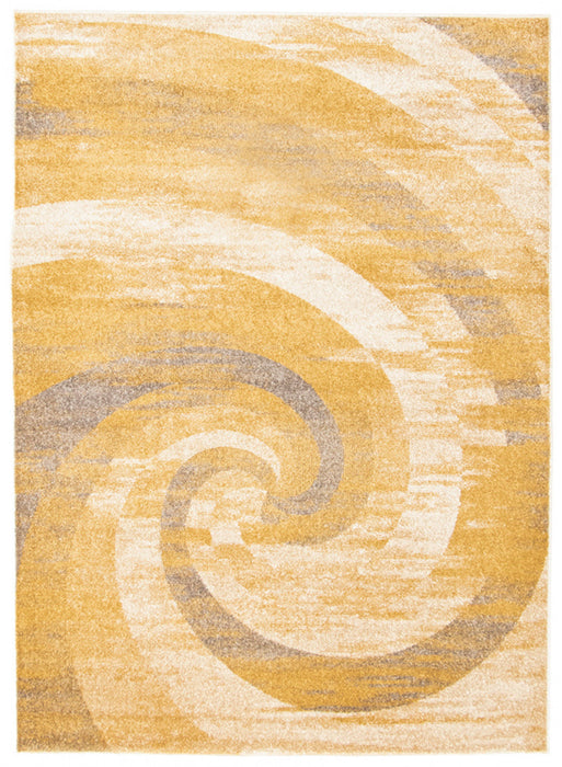 Korra Ivory / Gold 7'10\" x 10'2\" Area Rug