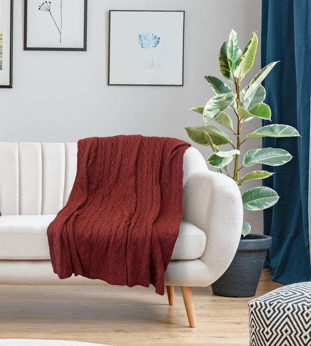 Moura 50\" x 60\" Throw  - Red