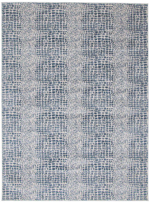 Kecia Blue/cream Rug 3'11\" X 5'11\" Area Rug