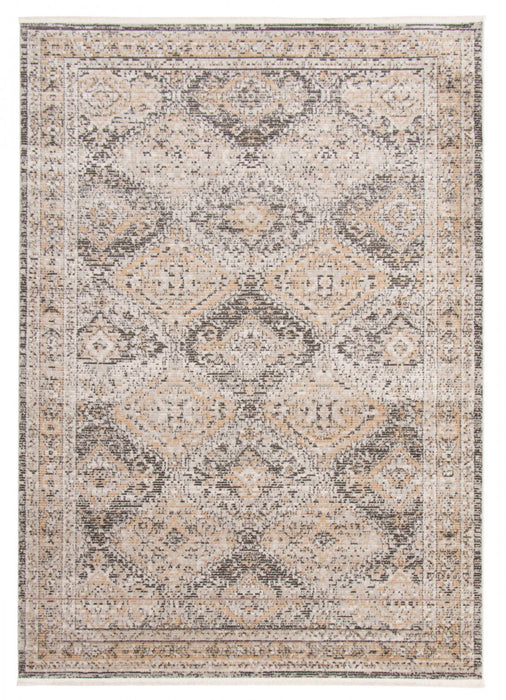 Leandra Taupe/grey Rug 3'11\" X 5'11\" Area Rug