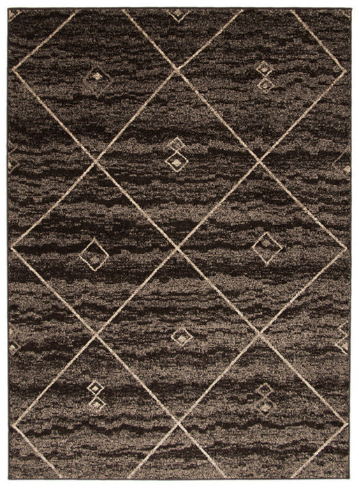 Grande Brown/Ivory 6'7\" X 9'6\" Area Rug