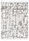 Helma Urban Cream, Light Grey Shag 3'11\" X 5'11\" Area Rug