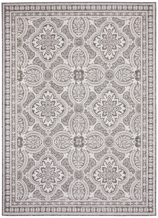 Neisha Traditional Grey Rug 6'7\" X 9'6\" Area Rug
