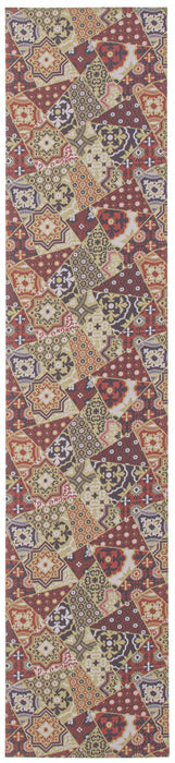 Bellezza Red / Green 2'2\" x 22'0\" Area Rug