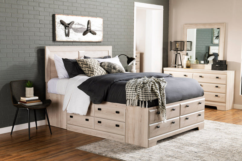 Yorkdale Queen Storage Bed - White