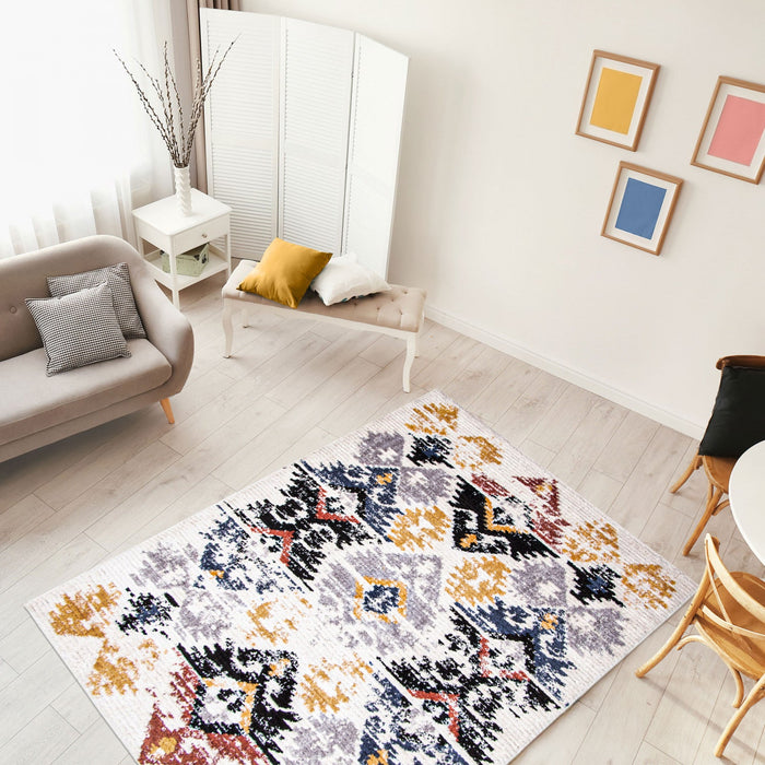 Paloma Kashkuli White Area Rug - 5'3\" x 7'3\"