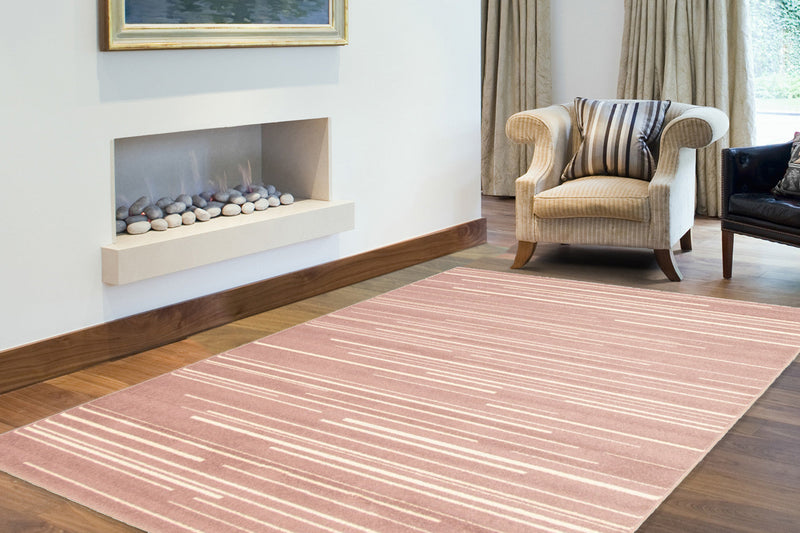 Faith Rose-Cream Area Rug - 5'3\" x 7'3\"