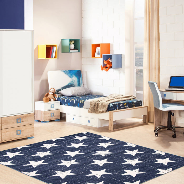 Ira Navy 5'3\" x 7'7\" Area Rug