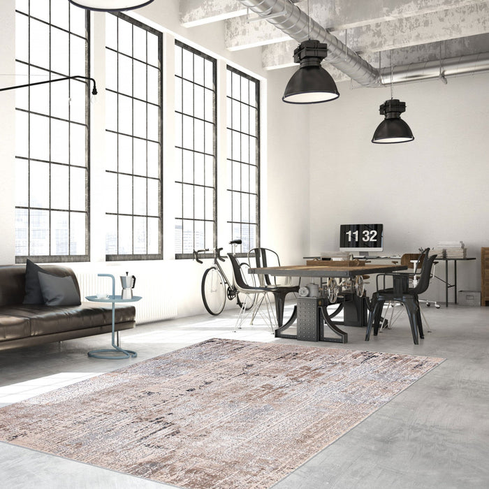 Delaine Taupe Rug 6'7\" X 9'6\" Area Rug