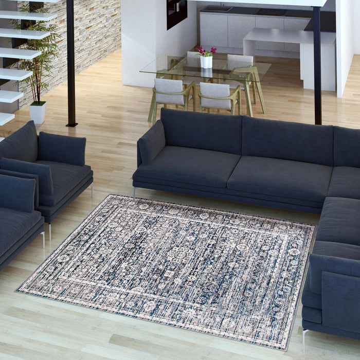 Shaleigh Cream, Grey Rug 8'0\" X 10'0\" Area Rug