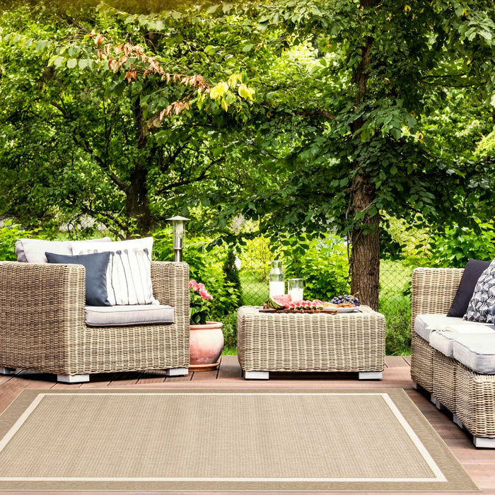 MarinaIvory 6'7\" x 9'6\" Area Rug