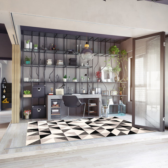 Nuria Black 3'11\" x 5'7\" Area Rug