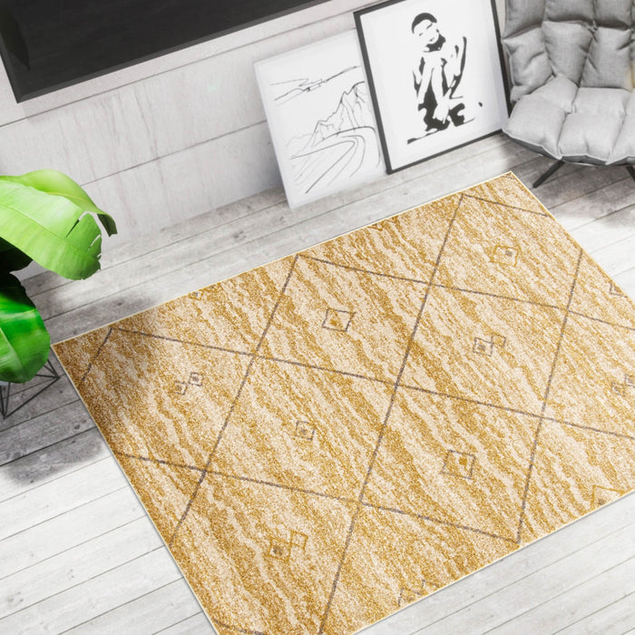 Grande Ivory/Gold 3'11\" X 5'7\" Area Rug