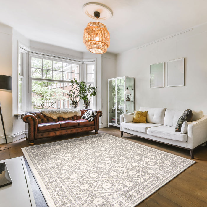 Elita Ivory Area Rug - 6'7\" x 9'6\"