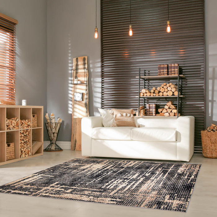 Abigail Grey 3'10\" x 6'0\" Area Rug
