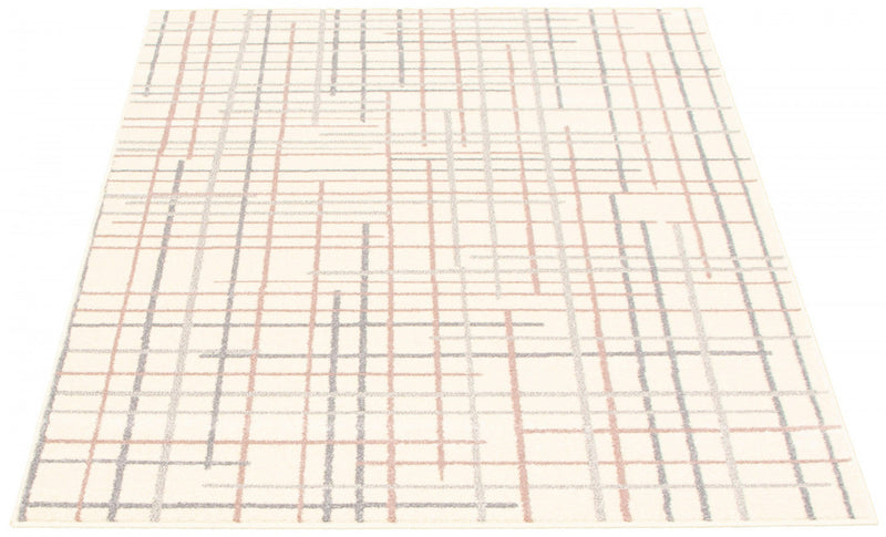 Taite Cream-Silver Area Rug - 7'10\" x 10'2\"