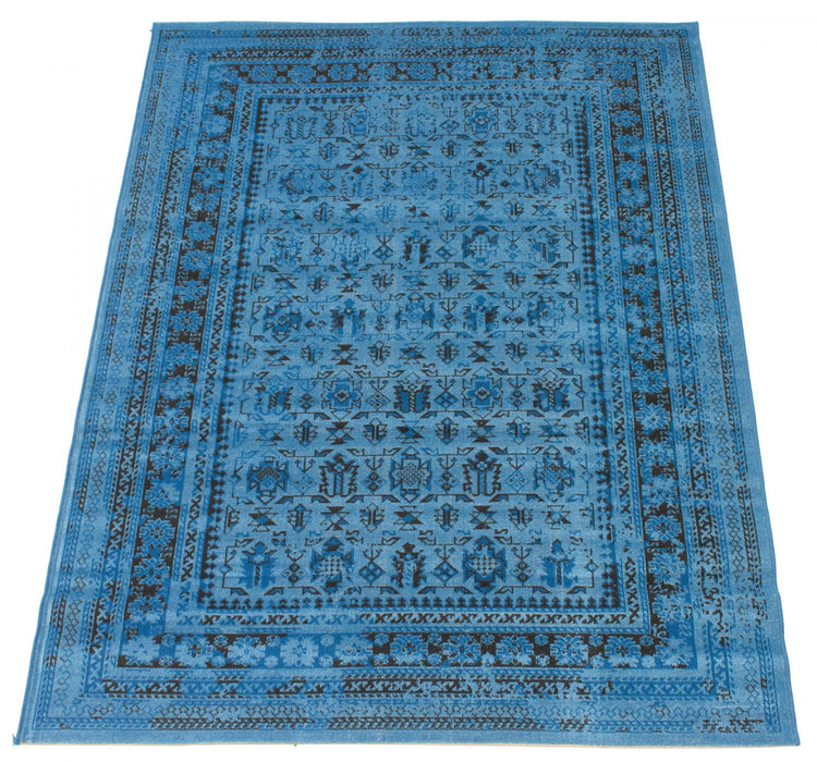 Awena Blue 4'7\" x 6'7\" Area Rug
