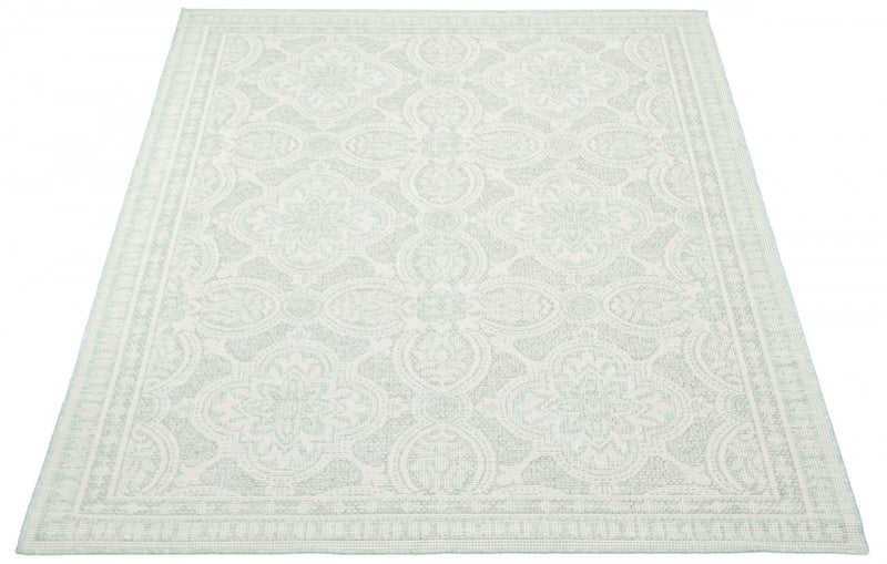 Neisha Traditional Mint Rug 5'3\" X 7'3\" Area Rug