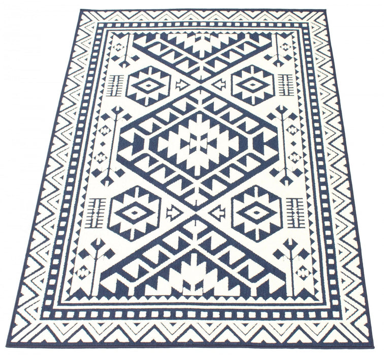 Gaia Blue 4'7\" x 6'7\" Area Rug