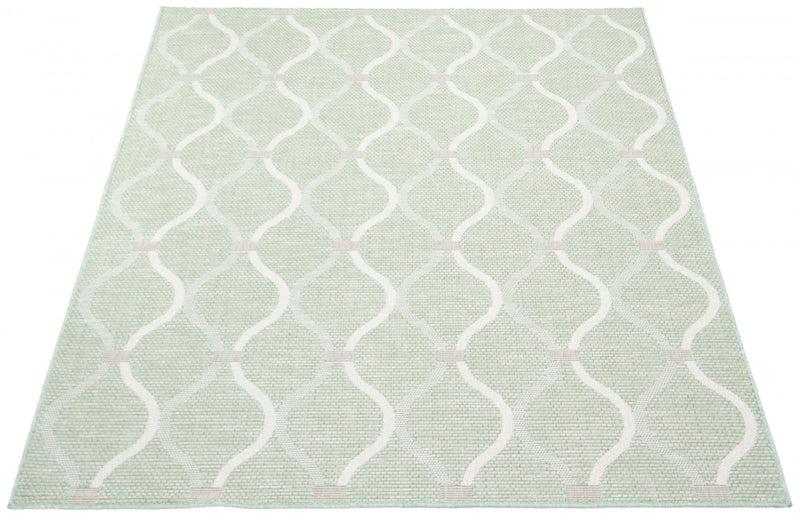 Neisha Abstract Mint Rug 6'7\" X 9'6\" Area Rug