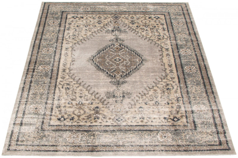 Octavian Bijar Ivory Area Rug - 5'3\" x 7'3\"