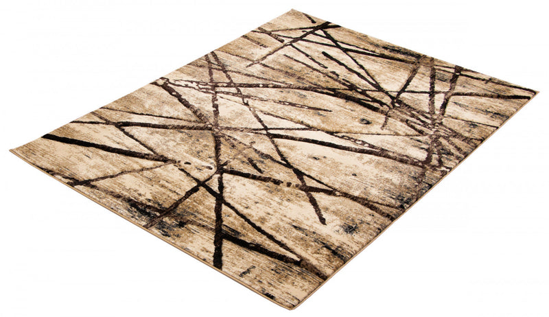 Cherokee Chocolate, Gold Area Rug - 7'10\" X 10'2\" 