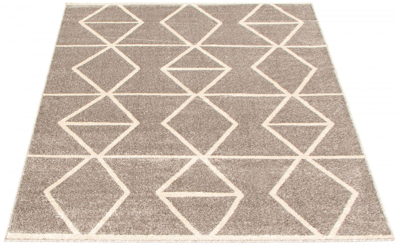 Anandi Grey-Ivory Area Rug - 3'11\" x 5'7\"
