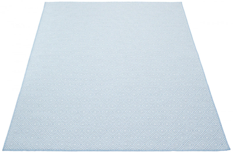 Neisha Diamond Light Blue Rug 6'7\" X 9'6\" Area Rug