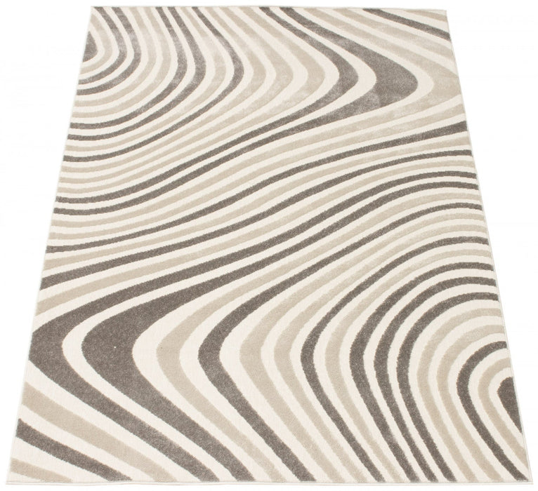Nikkos Ivory 3'11\" x 5'7\" Area Rug