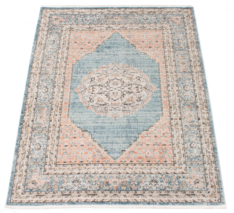 Zarita Blue Rug 6'7\" X 9'6\" Area Rug