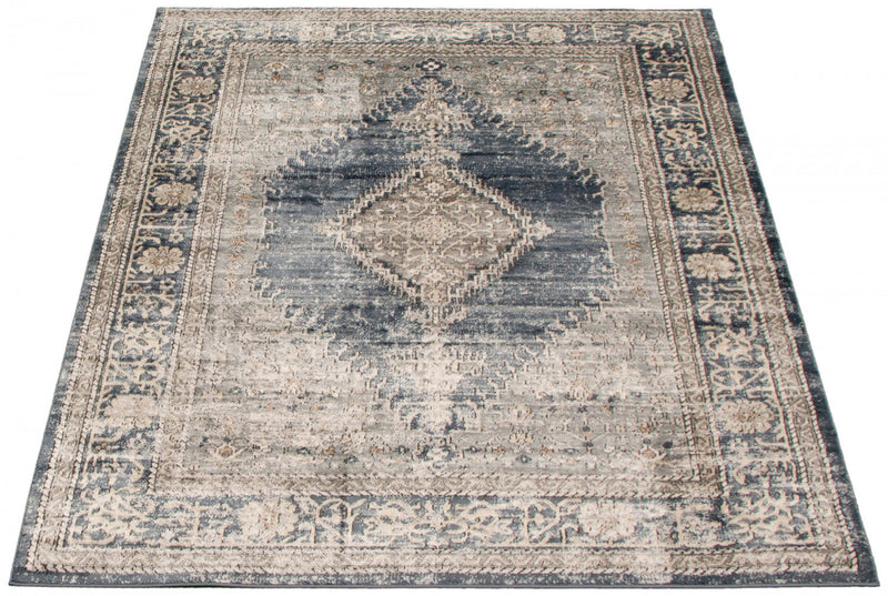 Octavian Bijar Blue Area Rug - 6'7\" x 9'6\"