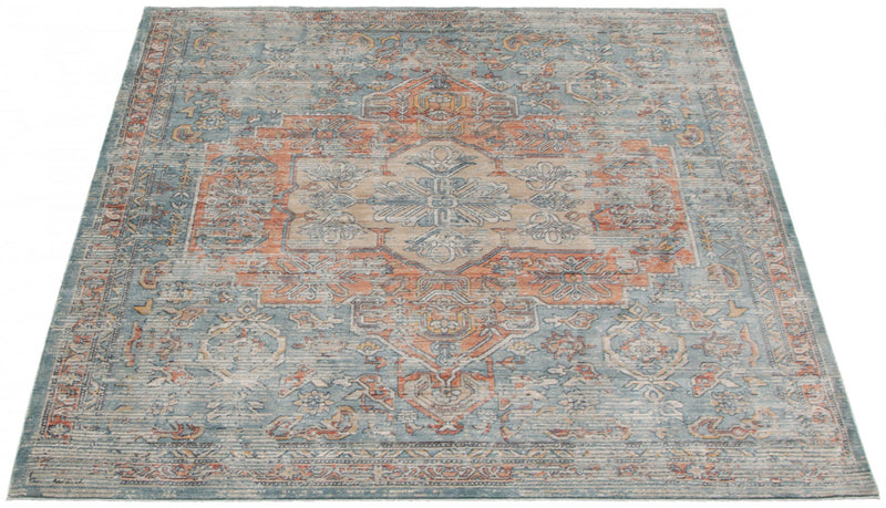 Baina Heriz Blue Area Rug - 5'3\" x 6'7\"