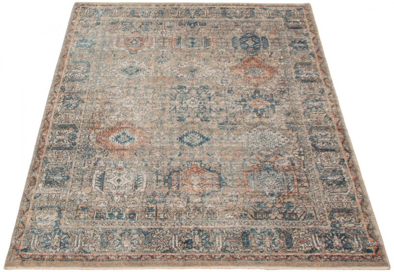 Bolivar Yalameh Blue-Grey Area Rug - 5'0\" x 8'0\"