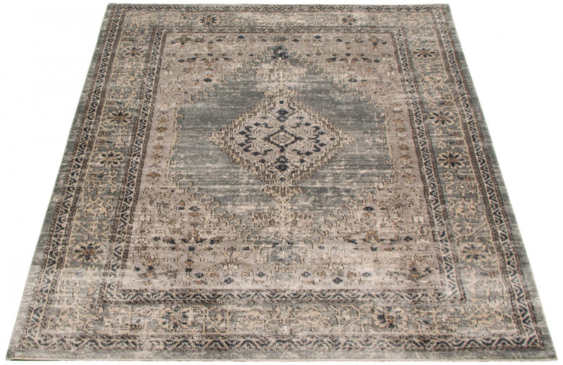 Octavian Bijar Blue Area Rug - 5'3\" x 7'3\"