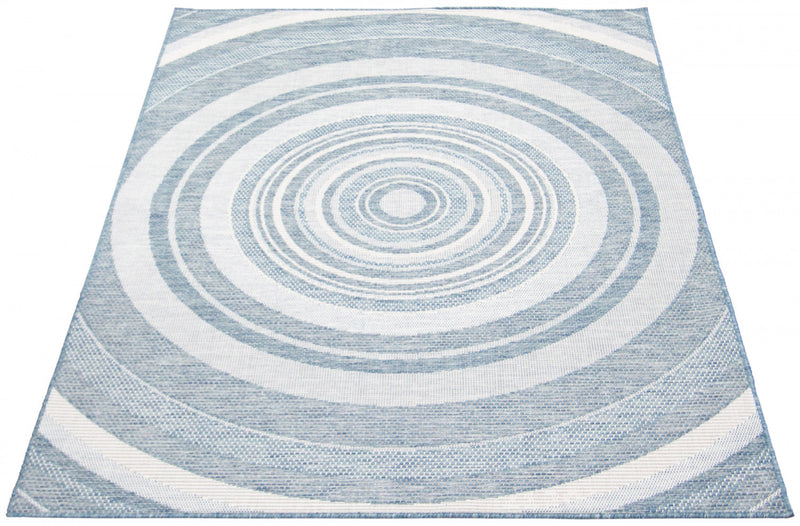 Neisha Modern Blue Rug 6'7\" X 9'6\" Area Rug
