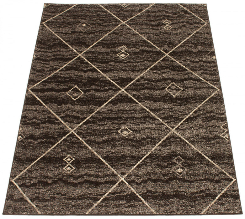 Grande Brown/Ivory 7'10\" X 10'2\" Area Rug