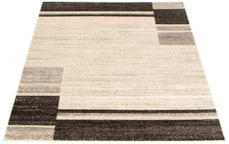 Aya Ivory-Taupe Area Rug - 3'11\" x 5'3\"
