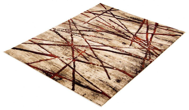 Cherokee Gold Area Rug - 6'7\" X 9'6\" 