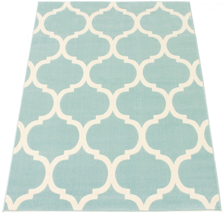 Aliya Aqua 4'7\" x 6'7\" Area Rug