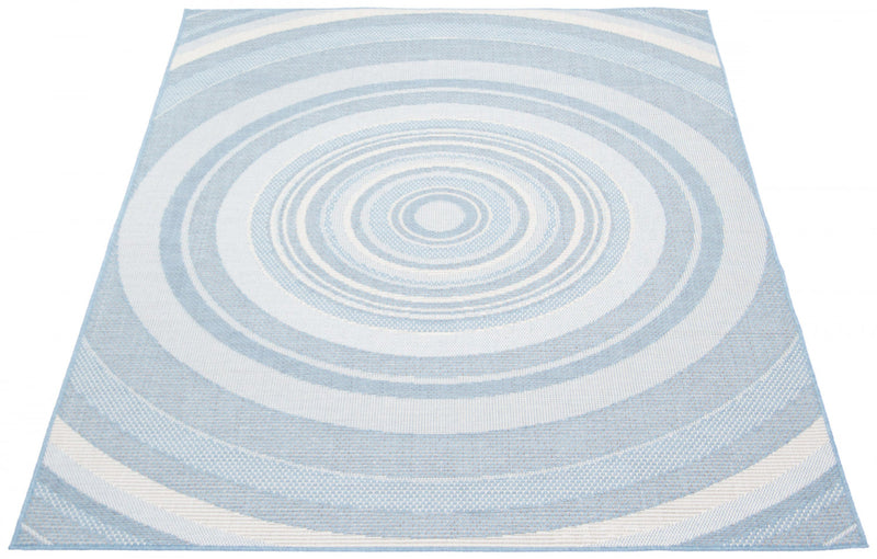 Neisha Modern Light Blue Rug 6'7\" X 9'6\" Area Rug