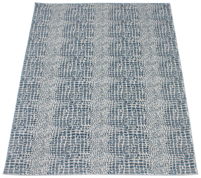 Kecia Blue/cream Rug 3'11\" X 5'11\" Area Rug