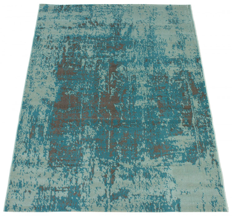 Mariam Aqua 3'11\" x 5'7\" Area Rug