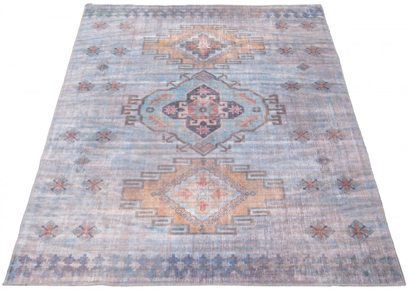 Kashkuli Blue Rug 5'3\" X 8'0\" Area Rug