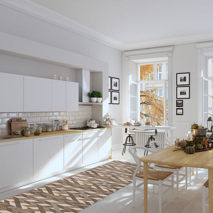 Bellezza Dark Brown 2'2\" x 50'0\" Area Rug