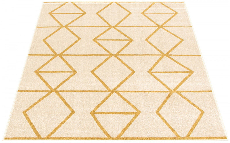 Anandi Ivory-Gold Area Rug - 3'11\" x 5'7\"