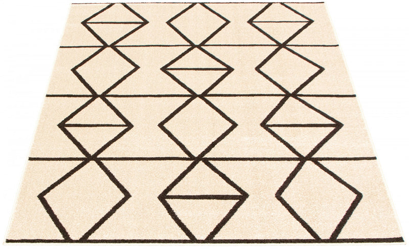 Anandi Ivory-Brown Area Rug - 3'11\" x 5'7\"