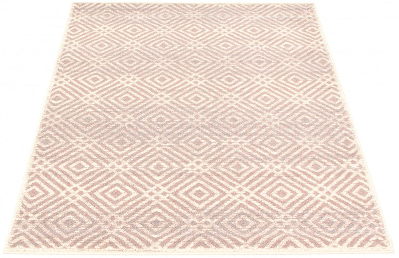 Electra Silver-Rose Area Rug - 7'10\" x 10'2\"