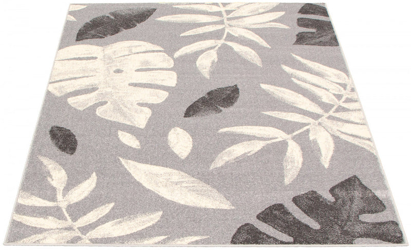 Palta Silver-Anthracite Area Rug - 3'11\" x 5'7\"
