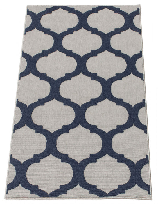 Sophie Grey-Navy Area Rug - 2'8\" x 4'11\"