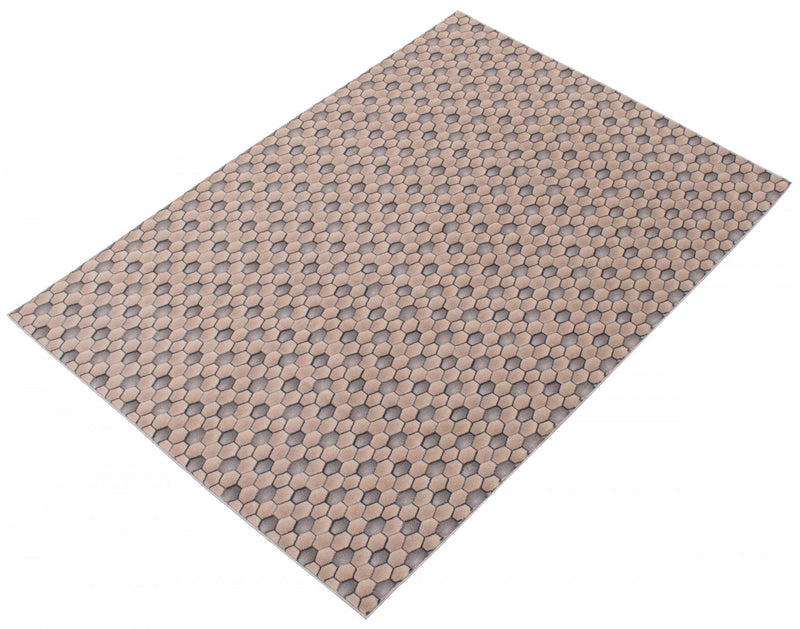 Ranger Taupe/grey Rug 5'3\" X 7'3\" Area Rug